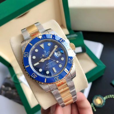 ROLEX Submariner 904L Steel Original Bezel Guaranteed Movement Blue Watch